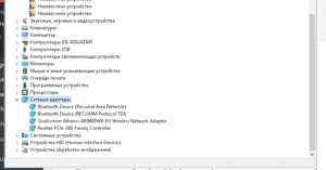 сетевые адаптеры, скриншот, Windows 7