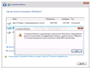 WIndows, установка, невозможна, ошибка